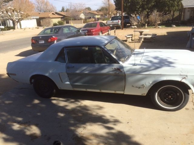 1968 White Ford Mustang U/K