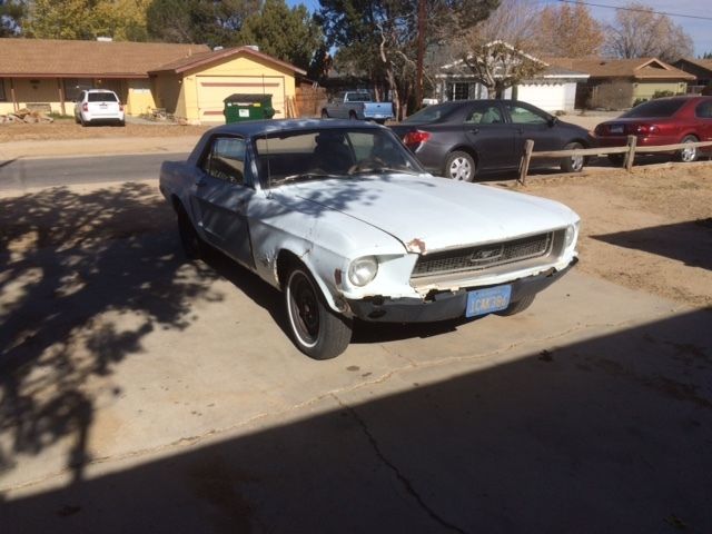 1968 White Ford Mustang U/K