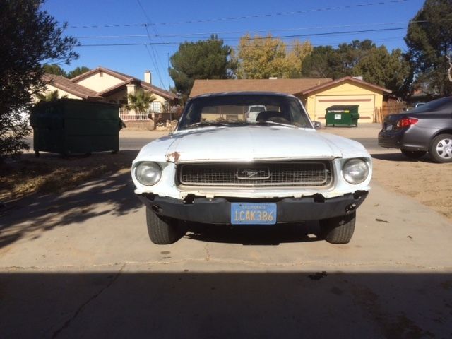 1968 White Ford Mustang U/K