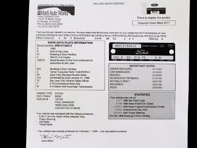 1968 Ford Mustang Coupe