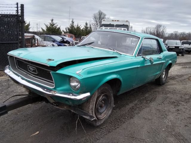 1968 Green Ford Mustang