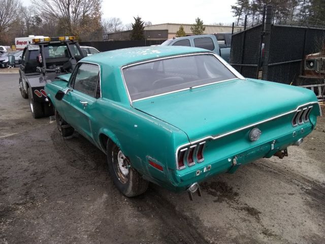 1968 Green Ford Mustang