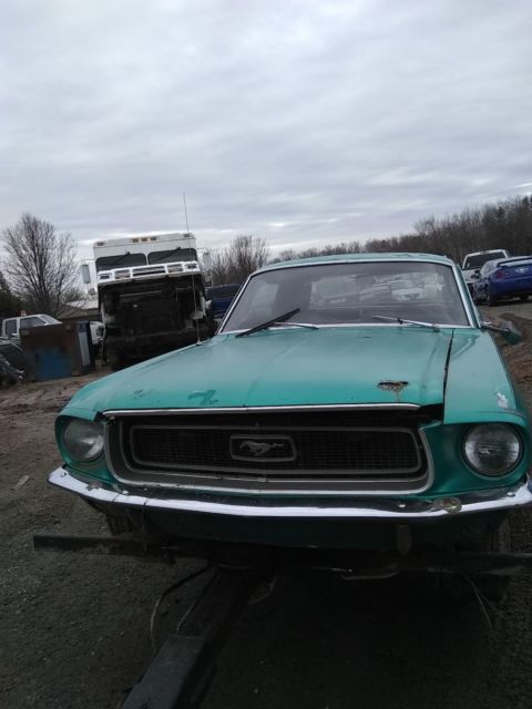 1968 Green Ford Mustang