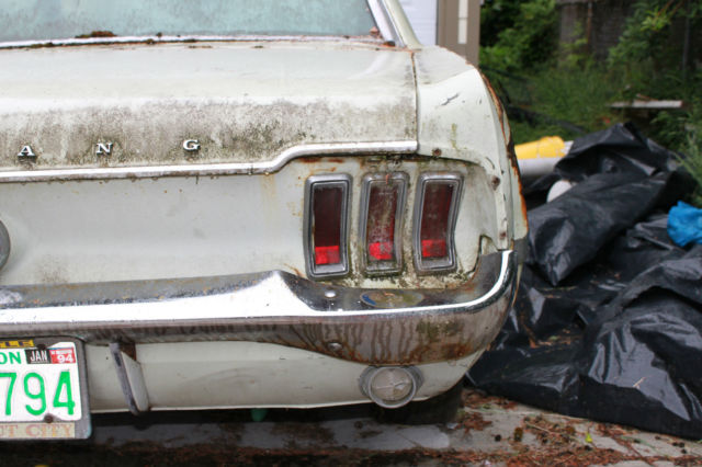 1968 Yellow Ford Mustang 2 door