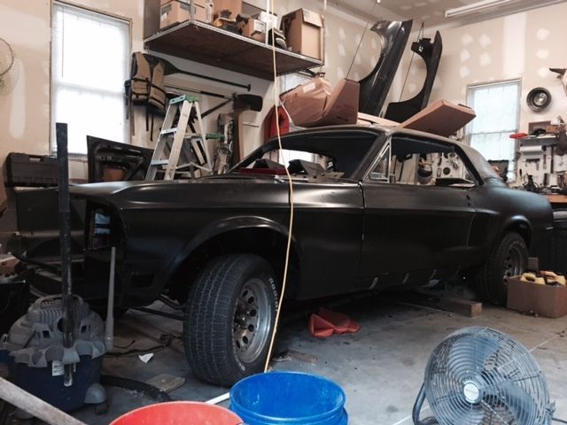 1968 Red Ford Mustang Coupe