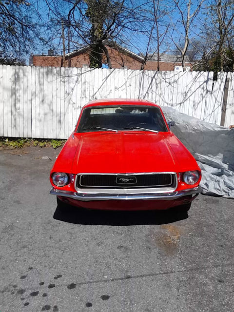 1968 Red Ford Mustang Coupe