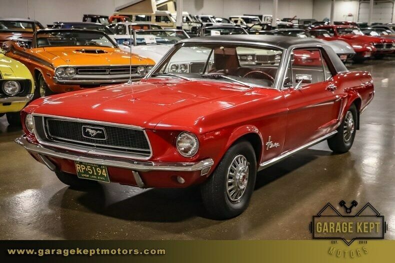 1968 Red Ford Mustang Coupe