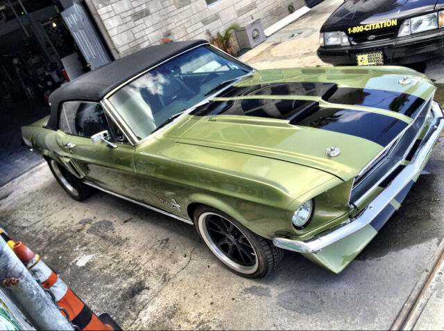 1968 Lime Gold Ford Mustang Convertible