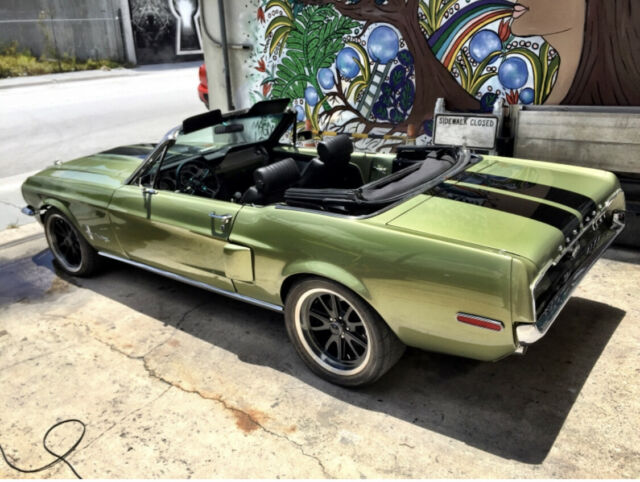 1968 Lime Gold Ford Mustang Convertible