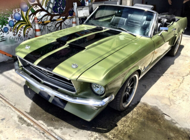 1968 Lime Gold Ford Mustang Convertible
