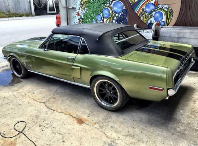 1968 Lime Gold Ford Mustang Convertible