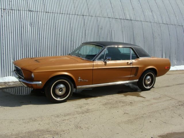 1968 Gold Ford Mustang Coupe