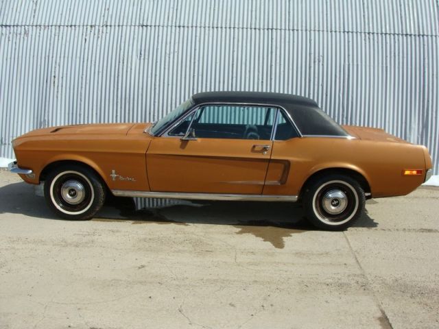 1968 Gold Ford Mustang Coupe