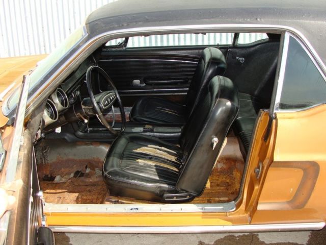 1968 Gold Ford Mustang Coupe