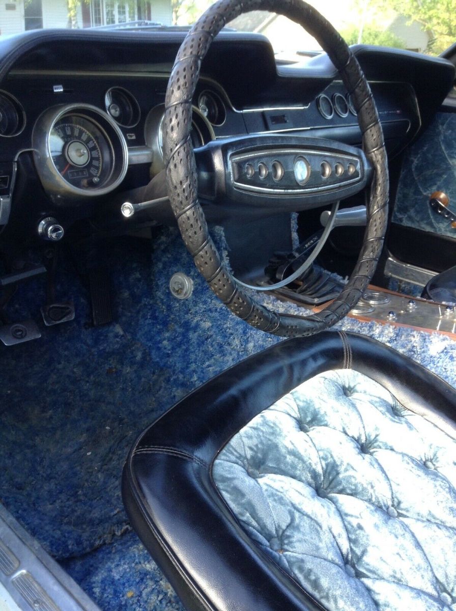 1968 White Ford Mustang Coupe