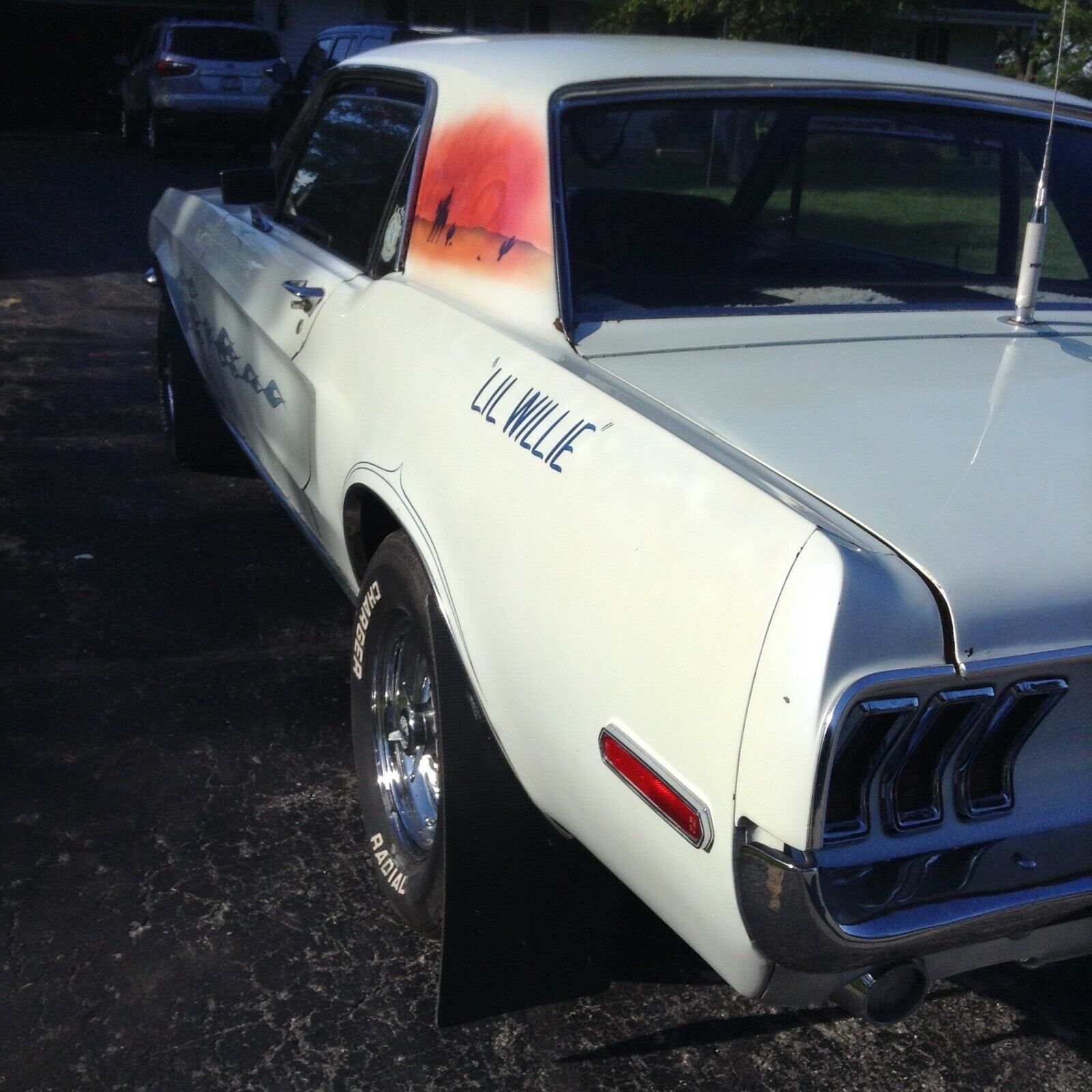 1968 White Ford Mustang Coupe