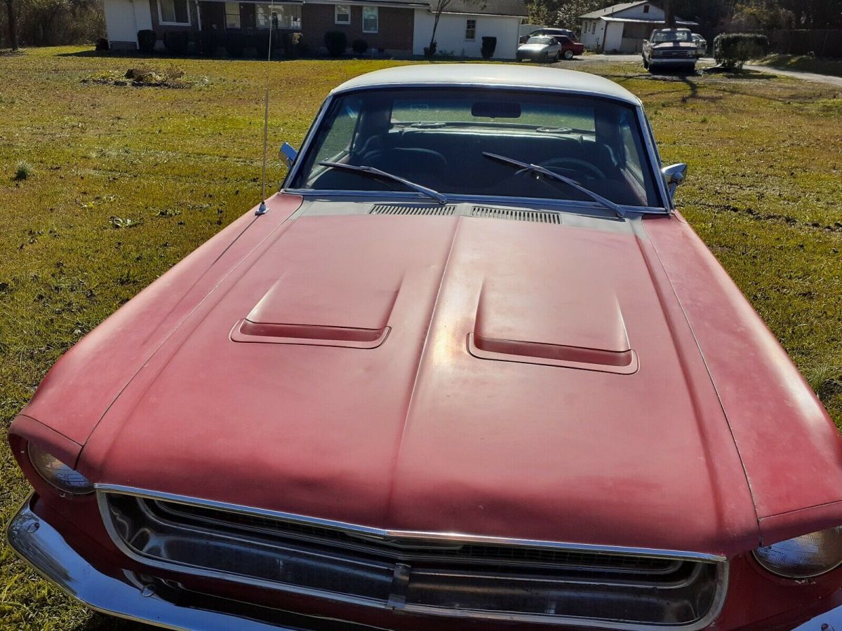 1968 Red Ford Mustang Sedan