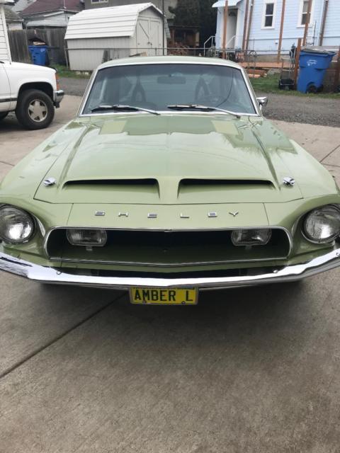 1968 Green Ford Mustang Fastback