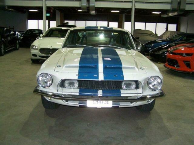 1968 White Ford Mustang Fastback