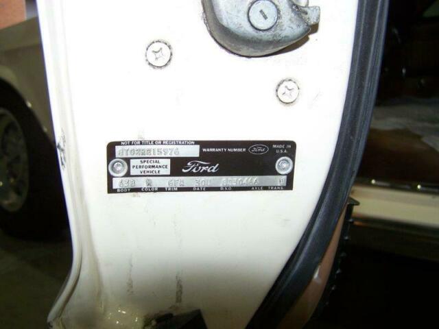 1968 White Ford Mustang Fastback