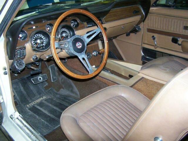 1968 White Ford Mustang Fastback