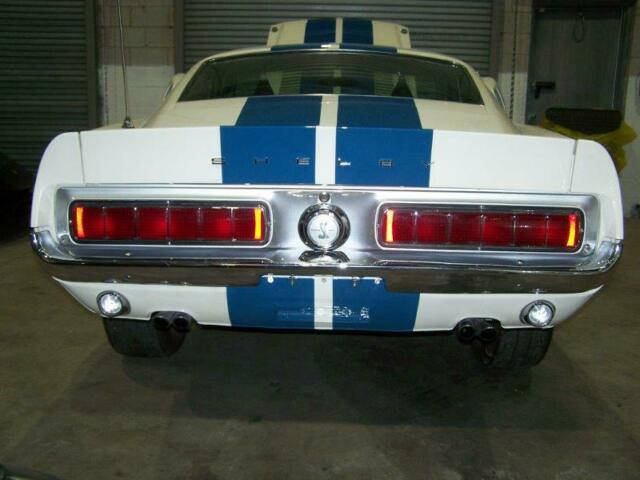 1968 White Ford Mustang Fastback