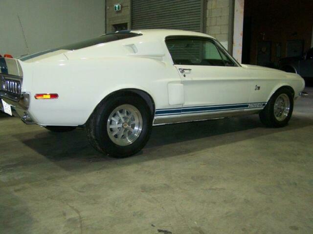 1968 White Ford Mustang Fastback