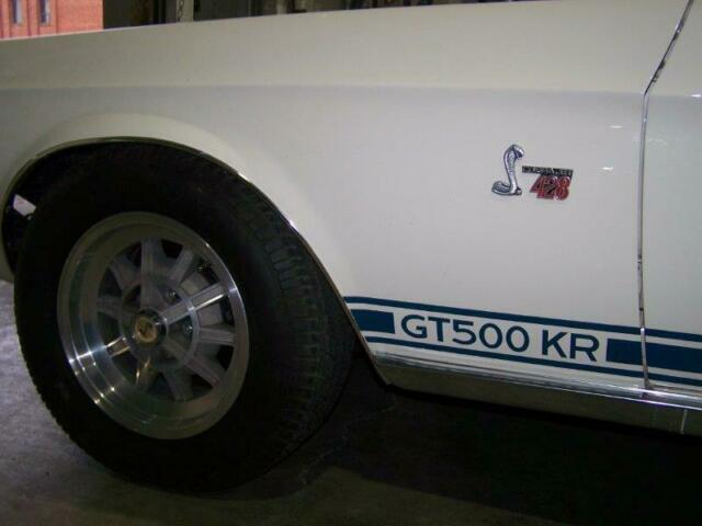 1968 White Ford Mustang Fastback