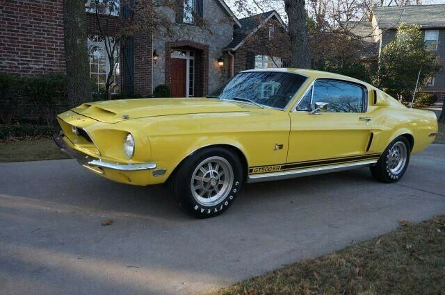 1968 Yellow Ford Mustang Fastback