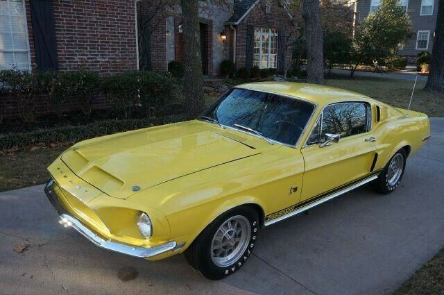 1968 Yellow Ford Mustang Fastback