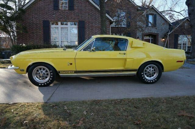 1968 Yellow Ford Mustang Fastback