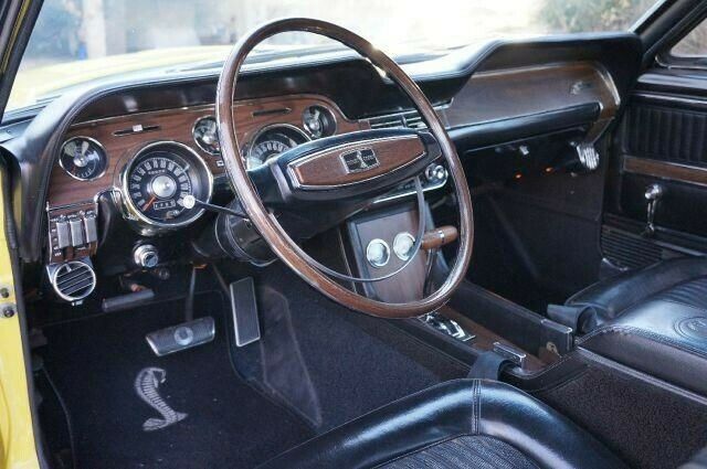 1968 Yellow Ford Mustang Fastback