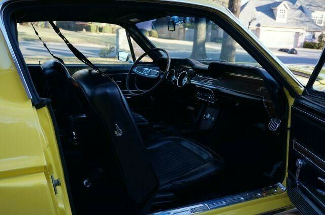 1968 Yellow Ford Mustang Fastback