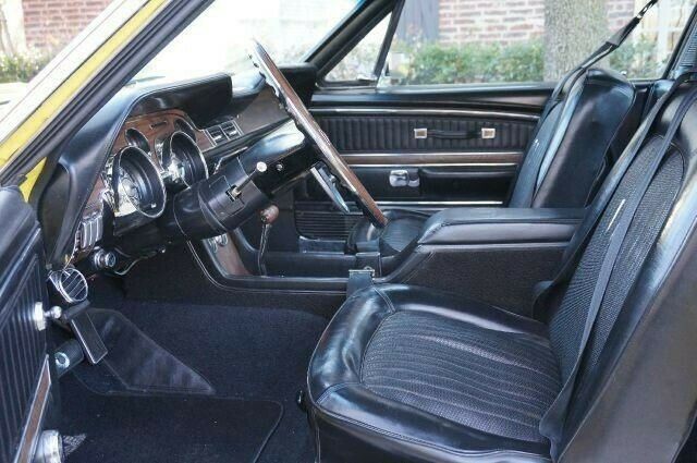 1968 Yellow Ford Mustang Fastback
