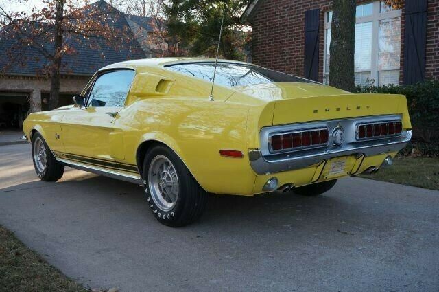1968 Yellow Ford Mustang Fastback