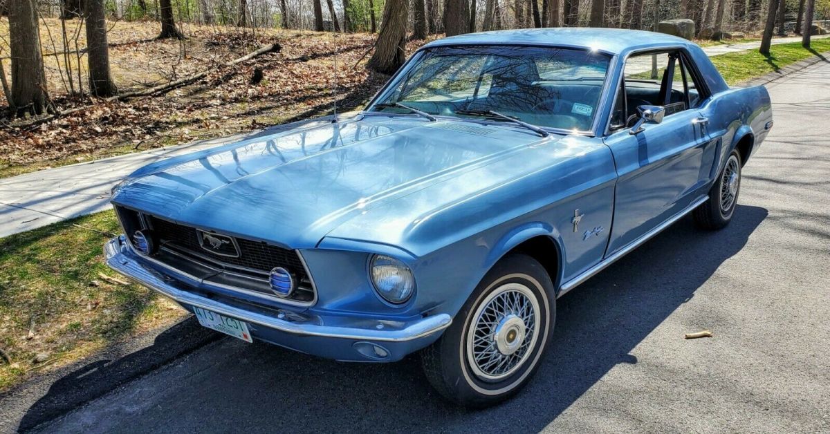 1968 Blue Ford Mustang Coupe