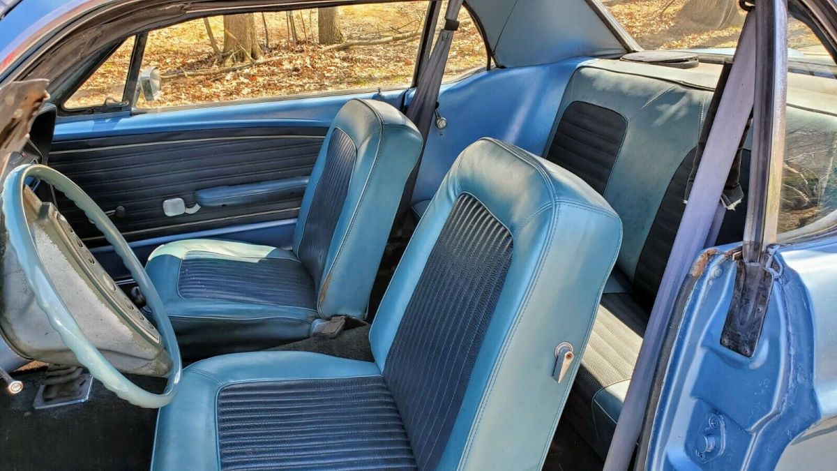 1968 Blue Ford Mustang Coupe