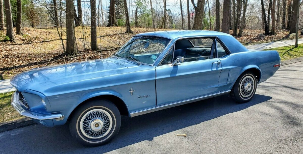 1968 Blue Ford Mustang Coupe