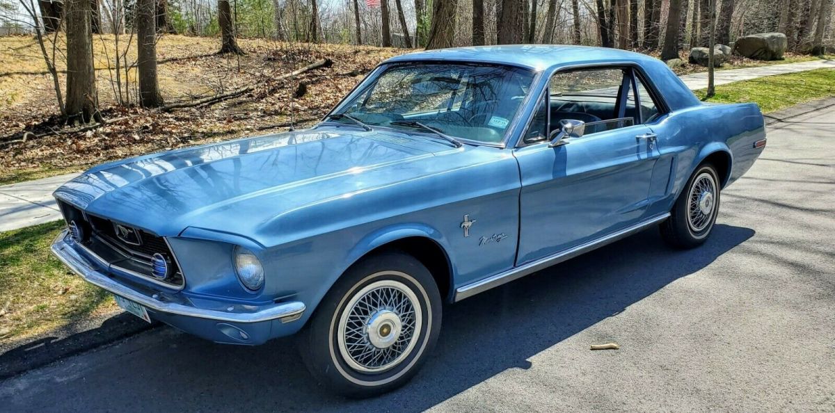 1968 Blue Ford Mustang Coupe