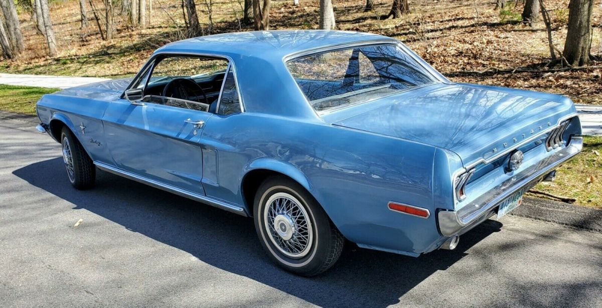 1968 Blue Ford Mustang Coupe