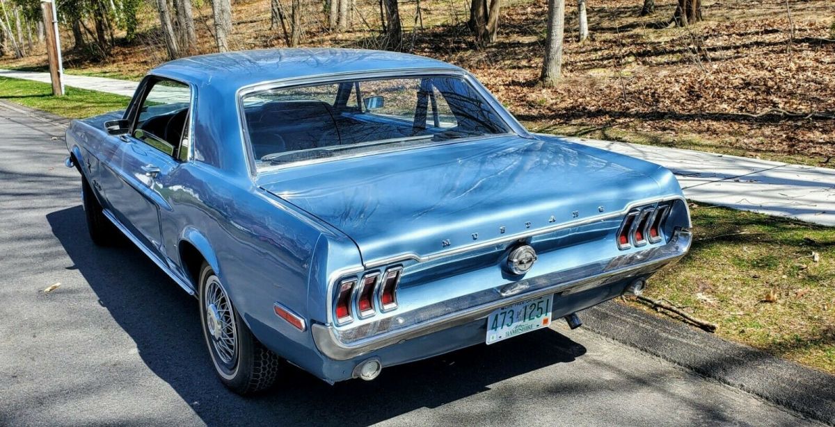 1968 Blue Ford Mustang Coupe