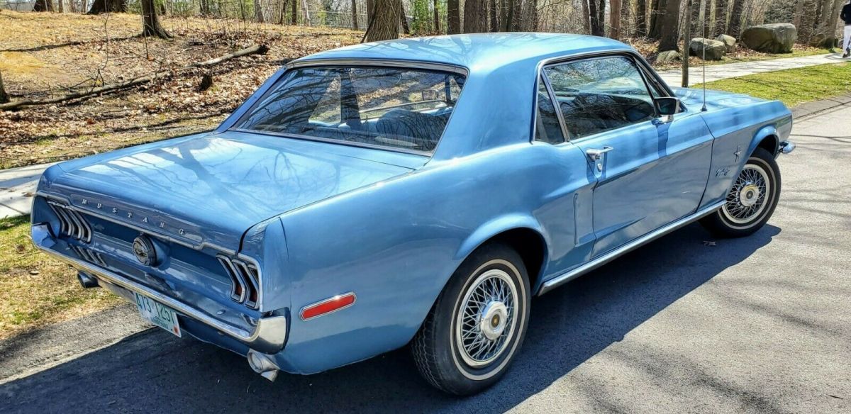 1968 Blue Ford Mustang Coupe