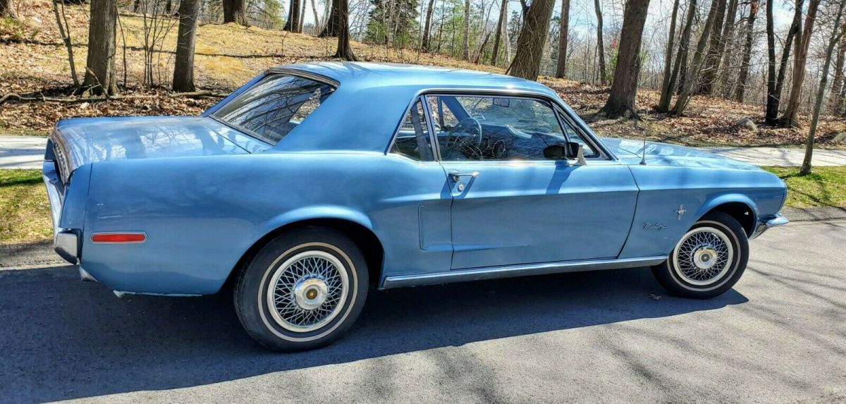 1968 Blue Ford Mustang Coupe