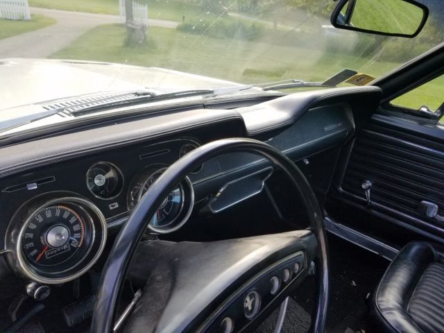 1968 White Ford Mustang Coupe