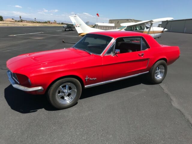 1968 Red Ford Mustang Coupe