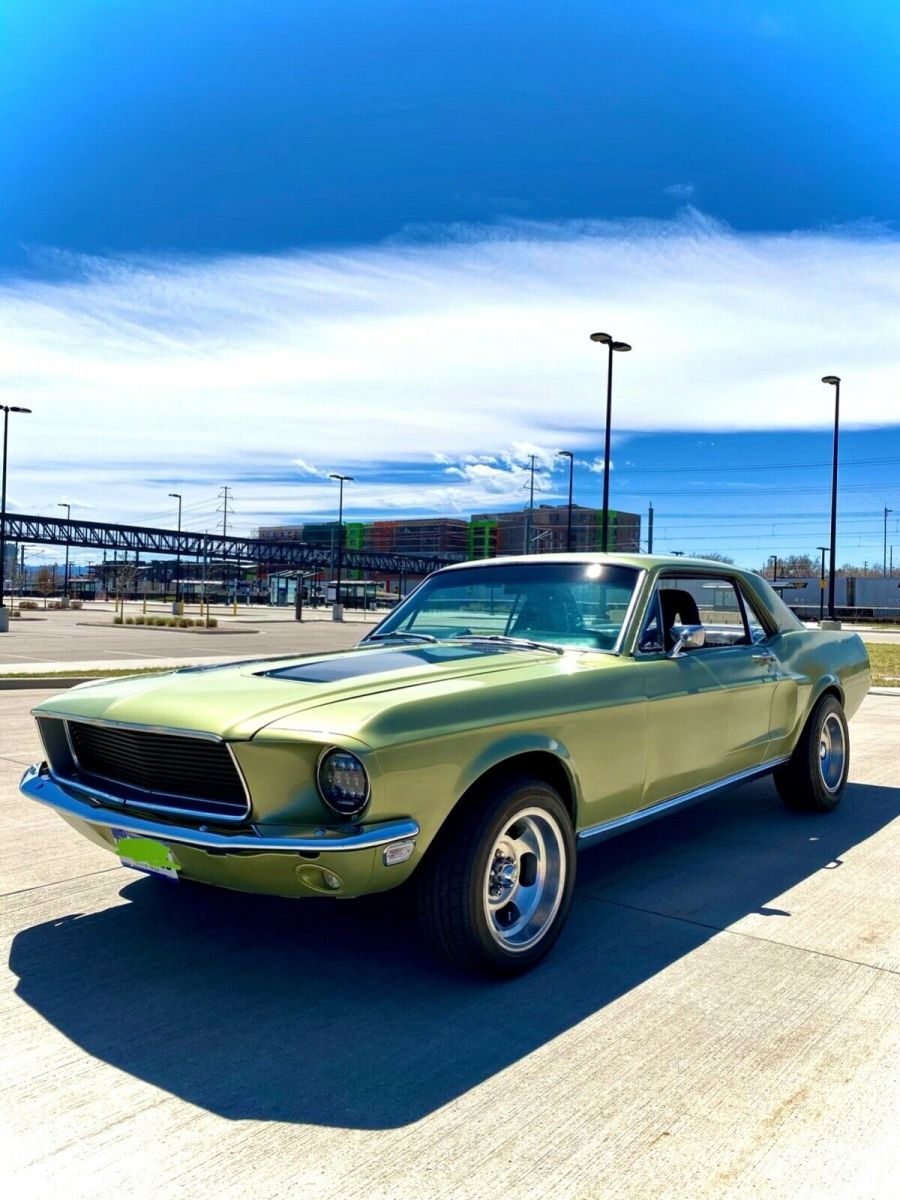 1968 Green Ford Mustang