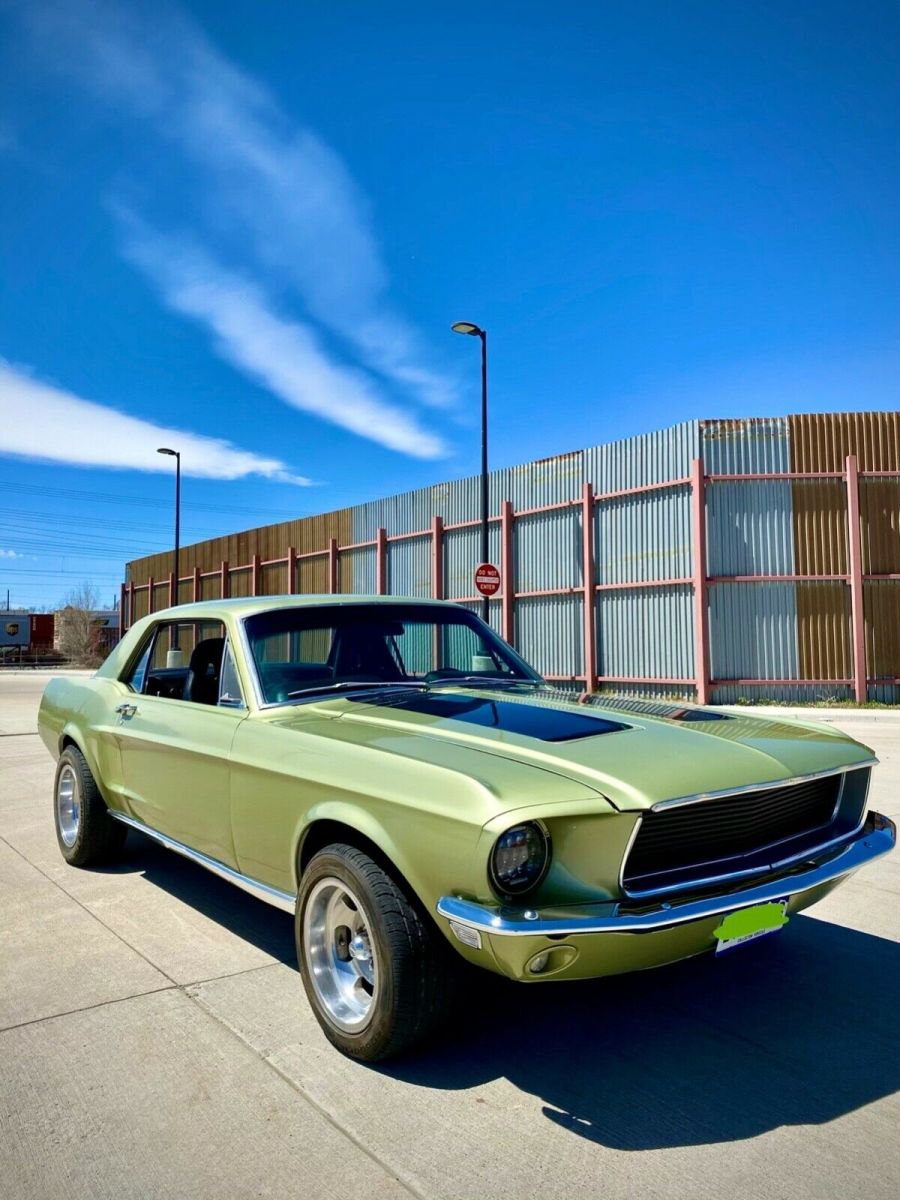 1968 Green Ford Mustang
