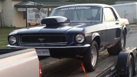 1968 Blue Ford Mustang