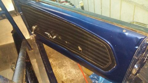 1968 Blue Ford Mustang