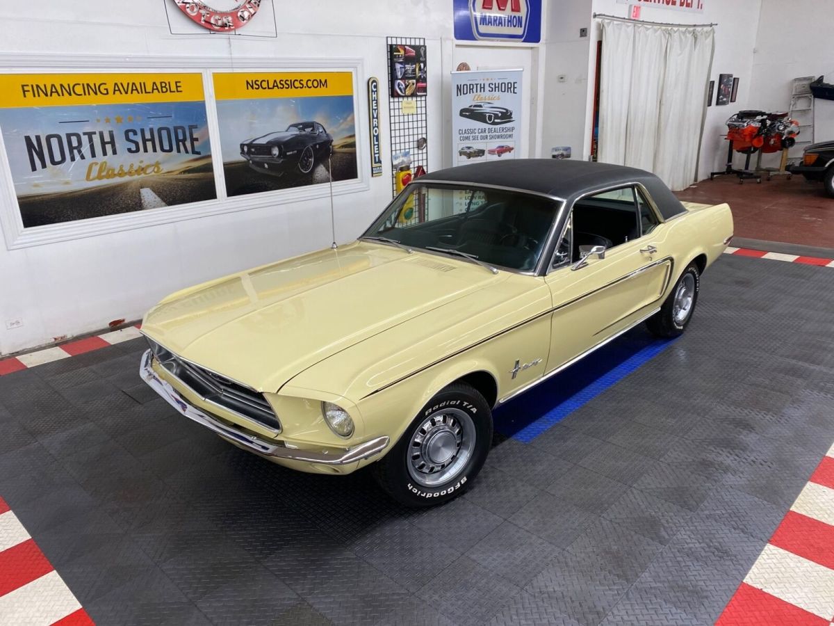 1968 Yellow Ford Mustang Coupe